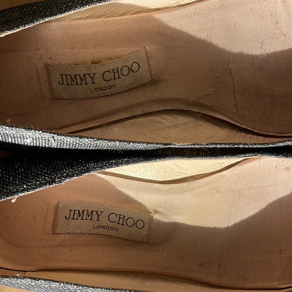 Jimmy Choo silver metallic flats, size 40 - Picture 10 of 10